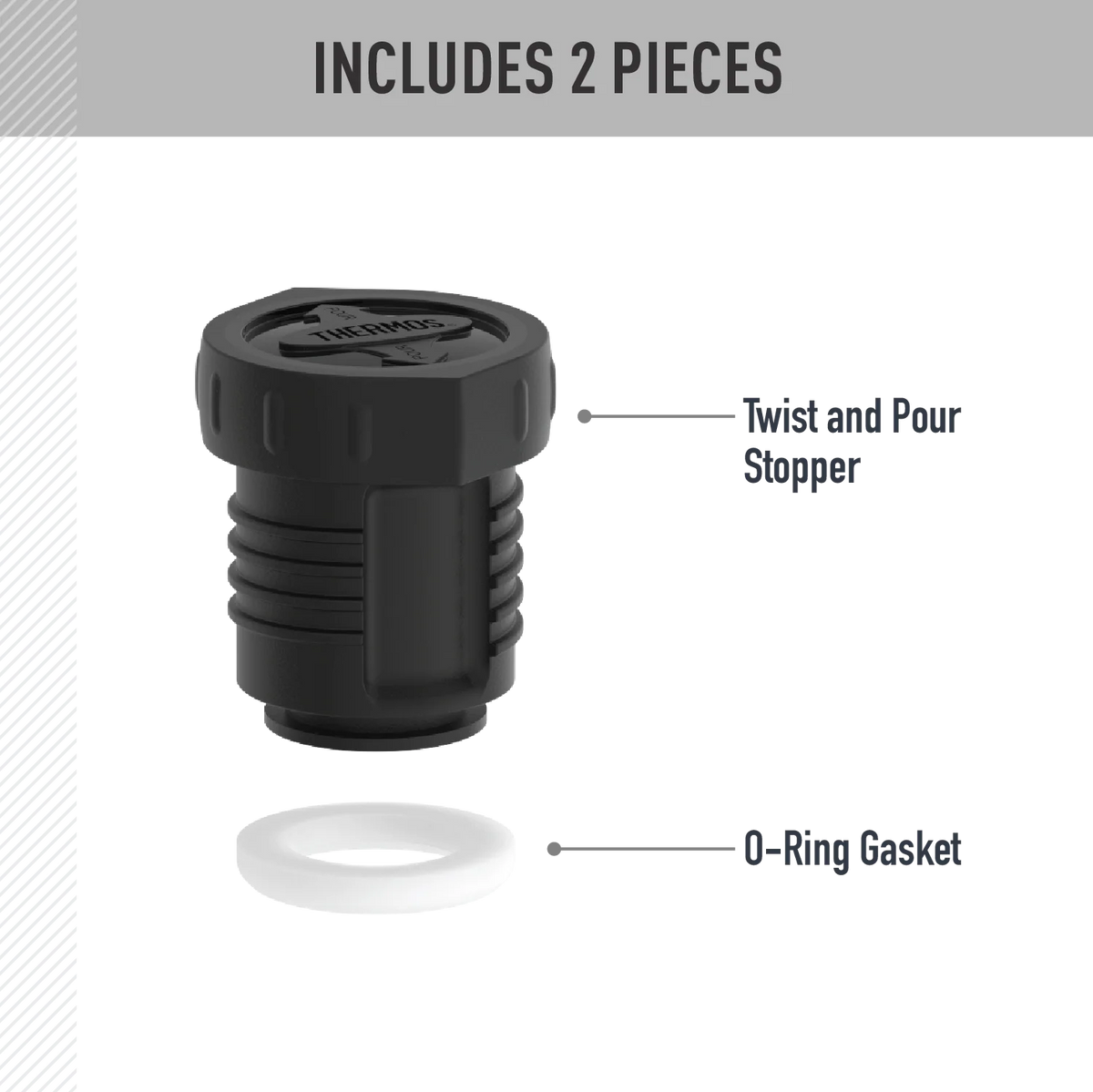 40oz STAINLESS KING™ BEVERAGE BOTTLE - REPLACEMENT STOPPER