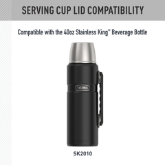 40oz STAINLESS KING™ BEVERAGE BOTTLE - REPLACEMENT SERVING CUP LID