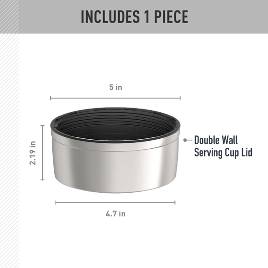 47oz STAINLESS KING™ FOOD JAR - REPLACEMENT SERVING CUP LID
