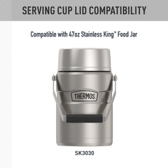 47oz STAINLESS KING™ FOOD JAR - REPLACEMENT SERVING CUP LID