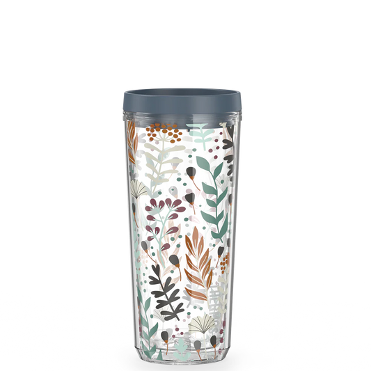 24oz DOUBLE WALL TUMBLER WHIMSICAL LEAVES