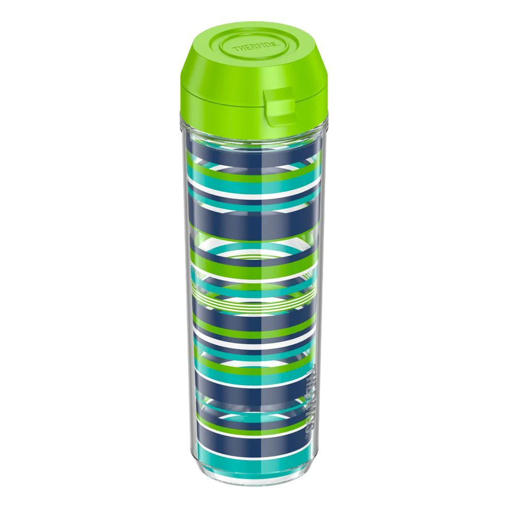 24oz DOUBLE WALL WATER BOTTLE NAVY STRIPES