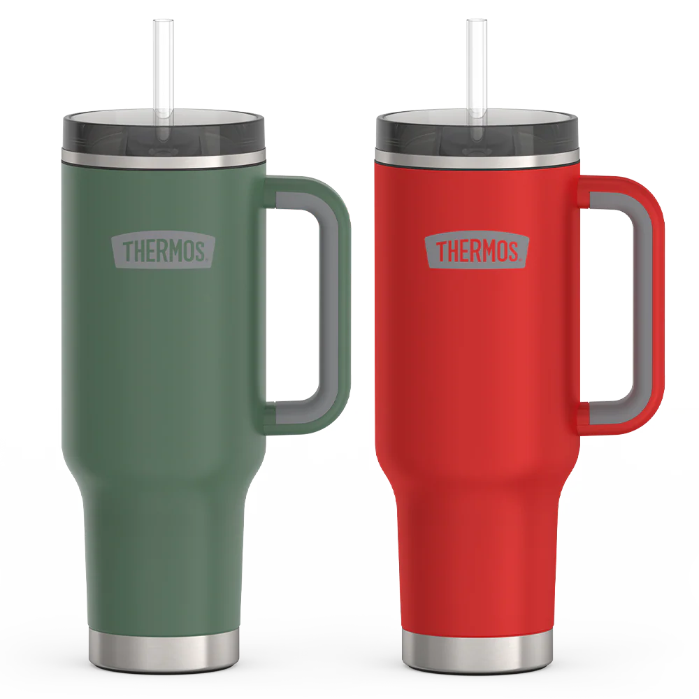 40oz Cup Holder Mug Holiday Bundle - Alpine Green & Crimson