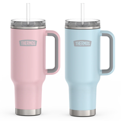 40oz Cup Holder Mug - Sunset Pink & Glacier