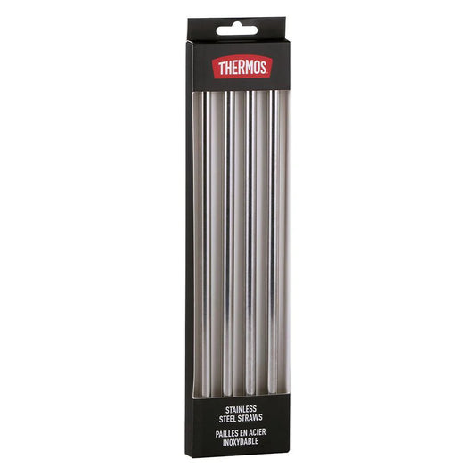 STAINLESS STEEL REPLACEMENT STRAWS - 4PK