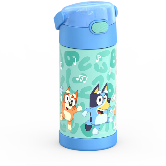 12oz FUNTAINER® WATER BOTTLE BLUEY