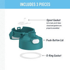 FUNTAINER® WATER BOTTLE - REPLACEMENT SPOUT LID