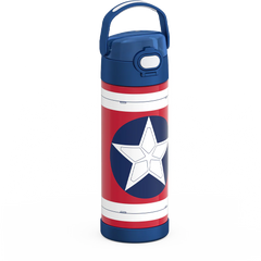 16oz FUNTAINER® WATER BOTTLE CAPTAIN AMERICA