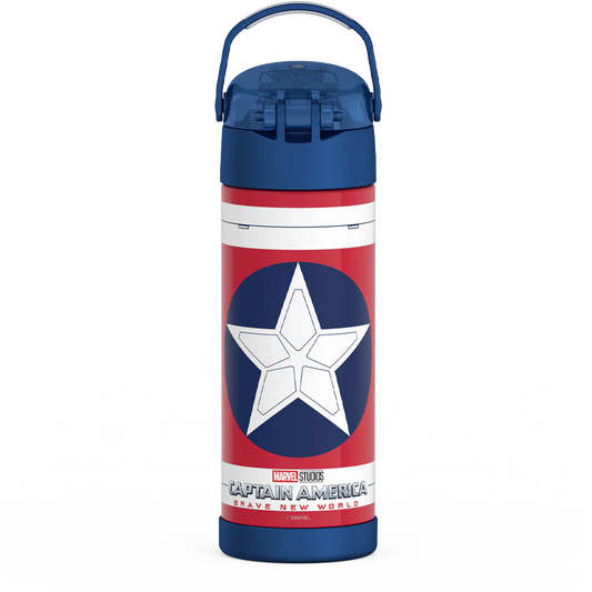16oz FUNTAINER® WATER BOTTLE CAPTAIN AMERICA