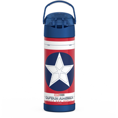 16oz FUNTAINER® WATER BOTTLE CAPTAIN AMERICA