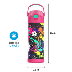 16oz FUNTAINER® WATER BOTTLE WITH LOCKING LID