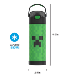 16oz FUNTAINER® WATER BOTTLE MINECRAFT