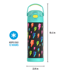 16oz FUNTAINER® WATER BOTTLE WITH LOCKING LID