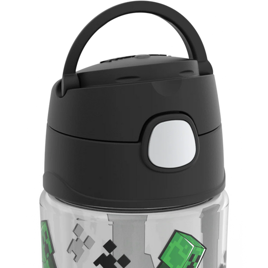 16oz THERMOS® KIDS WATER BOTTLE WITH SPOUT LID MINECRAFT