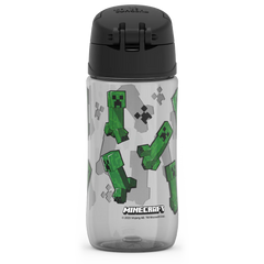 16oz THERMOS® KIDS WATER BOTTLE WITH SPOUT LID MINECRAFT