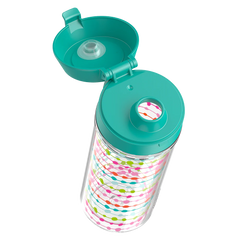 18oz DOUBLE WALL WATER BOTTLE MULTI COLORED ROWS