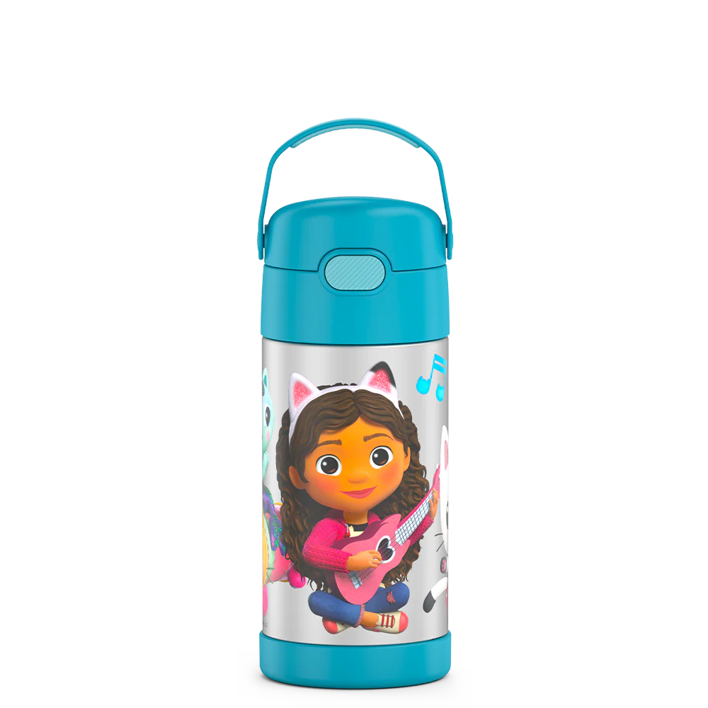 12oz FUNTAINER® WATER BOTTLE GABBYS DOLLHOUSE