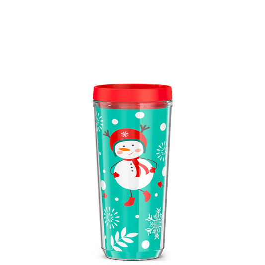 16oz DOUBLE WALL TUMBLER SNOWMAN